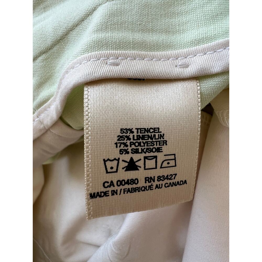 Ballin John Craig Relax Golf Shorts Tencel Linen Silk Light Green Size 36 SG - Picture 9 of 13